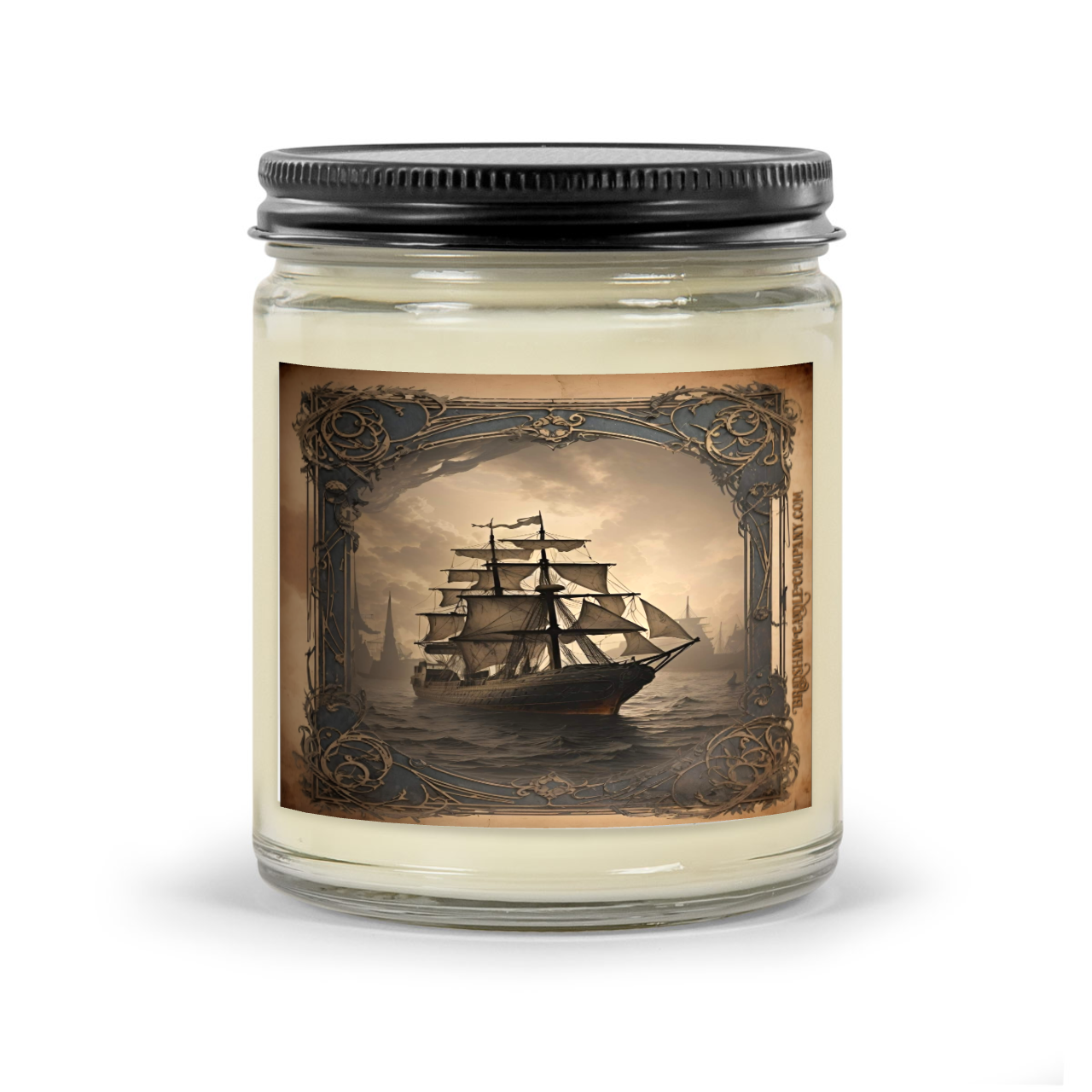 AI Art Sailing 9oz Scented Soy Candle