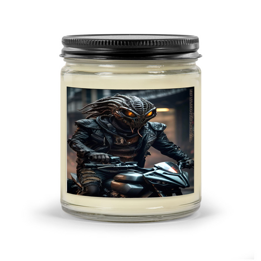 AI Art Biker 9oz Scented Soy Candle