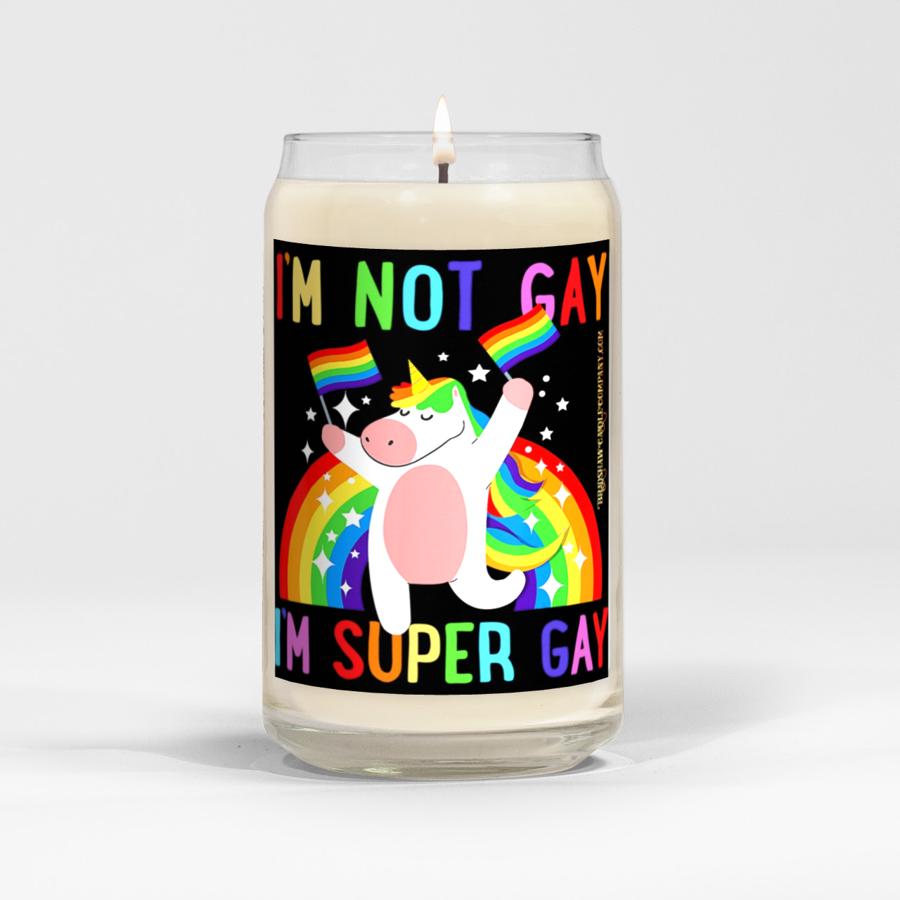 Super Gay 16oz Scented Soy Candle