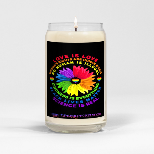 Love is Love Human Rights 16oz Scented Soy Candle