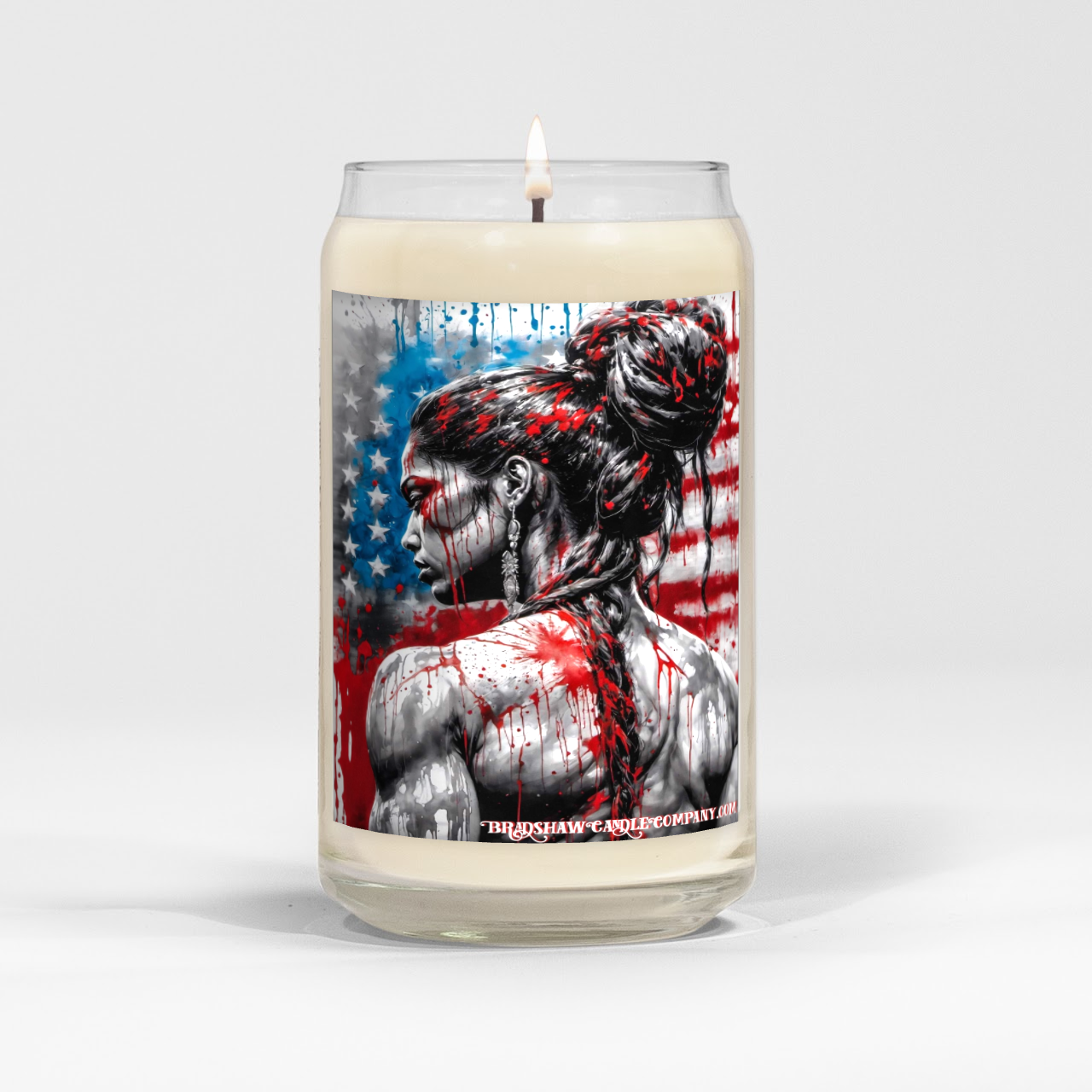 AI Art American Spatter 16oz Scented Soy Candle