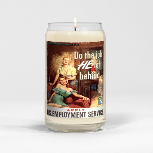 Do the Job HE Left 16oz Scented Soy Candle